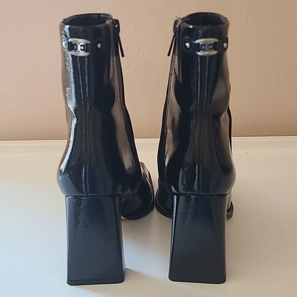 Sam Edelman Irie 2 Bootie in BlackSam Edelman Black Patent Leather Size 8.5 - Picture 4 of 14